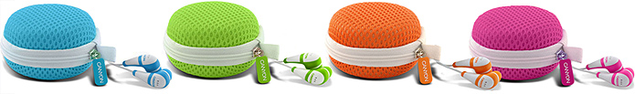 CANYON’s white and orange earbuds, the CNR-EP3 will be available in a wider range of color schemes