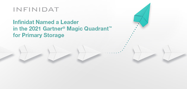 Infinidat Named a Leader for the Third Consecutive Year in the 2021 Gartner® Magic Quadrant™ for Primary Storage