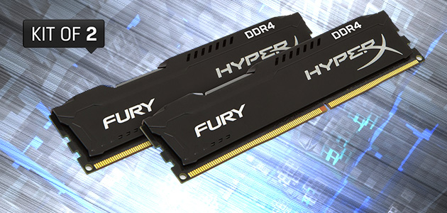 HyperX releases HyperX FURY DDR4 kits of two for Intel Skylake platform